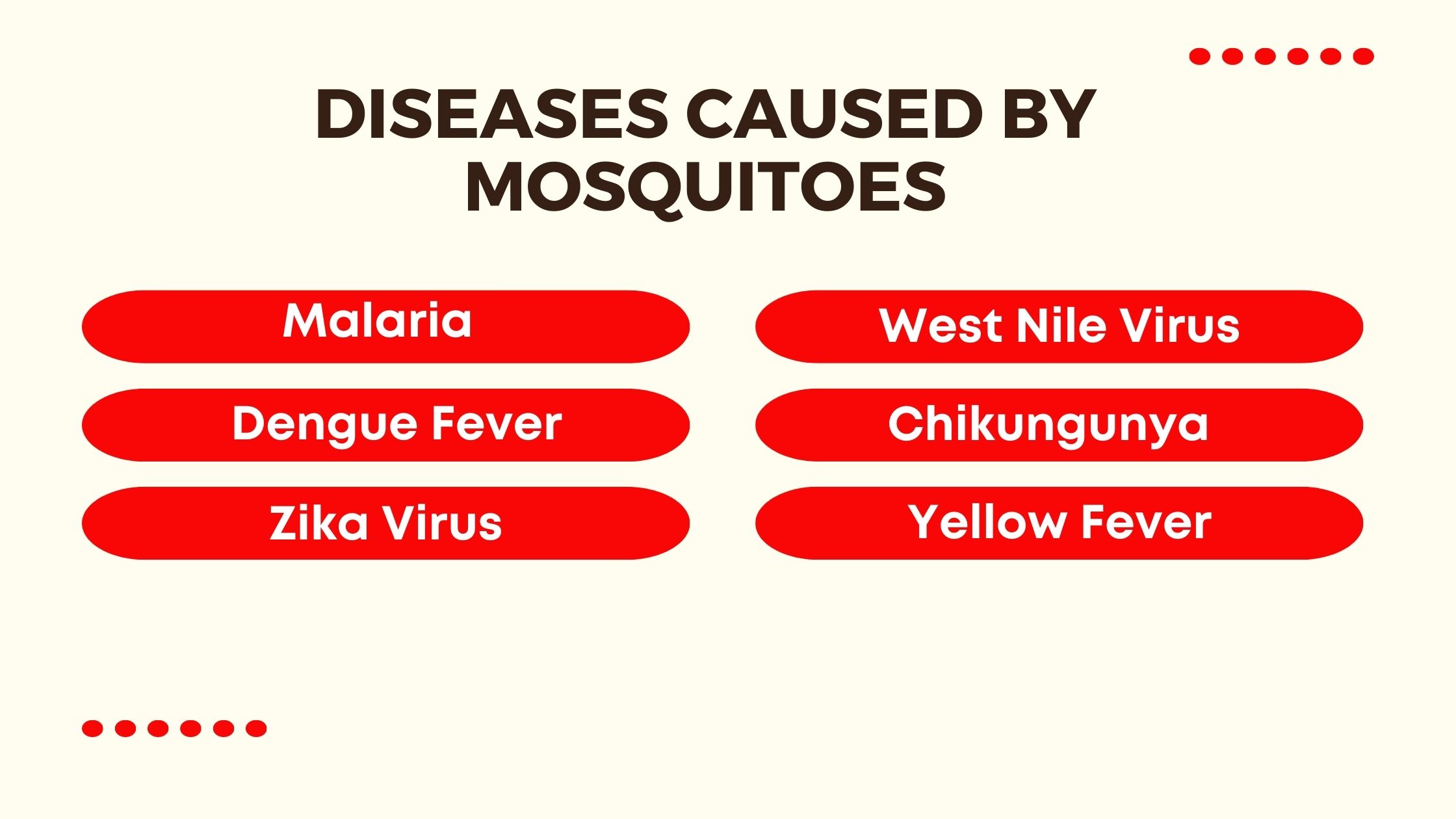 Diseases Caused by Mosquitoes